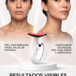 Masajeador Facial LED con EMS, Calor y Vibración