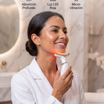 Masajeador Facial LED con EMS, Calor y Vibración