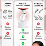 Masajeador Facial LED con EMS, Calor y Vibración